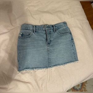 Revolve Denim Mini Skirt